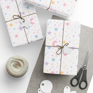 Inpakpapier sterrenbeeld - Sterrennachtontwerp, cadeauverpakking kosmisch thema, ideaal voor verjaardagen, feestdagen, cadeauverpakking