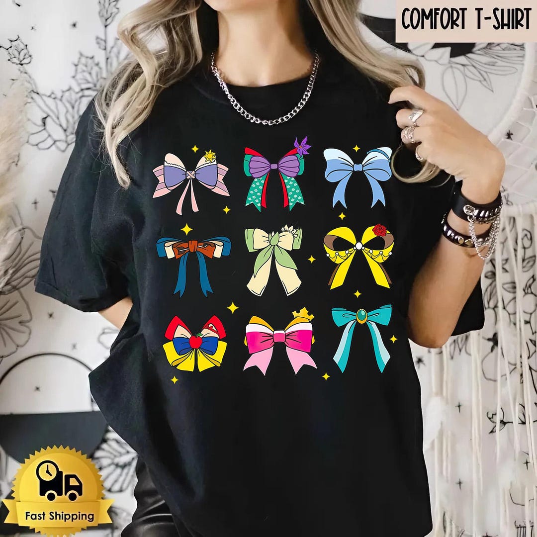 Princess Cute Ribbons and Bows Png, Princess Png, Princess Coquette Tee ...