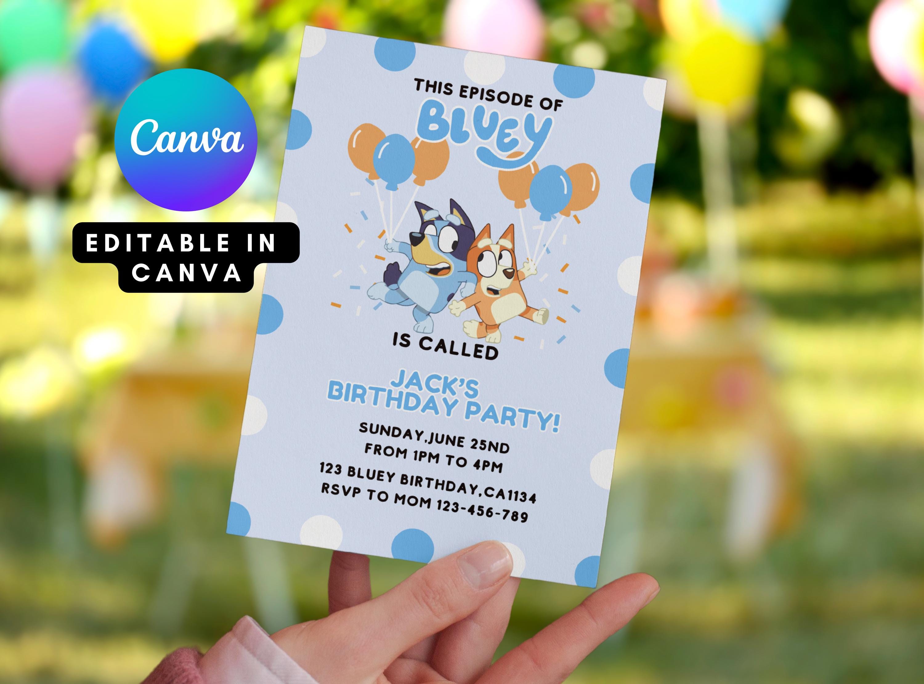 Editable Kids Birthday Invite (Digital)