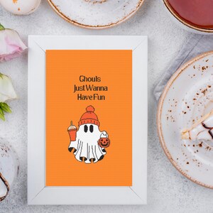 Ghouls Just Wanna Have Fun kruissteekpatroon – Halloween Ghost