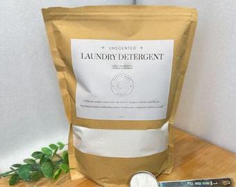 Detergente en polvo para ropa totalmente natural y no tóxico
