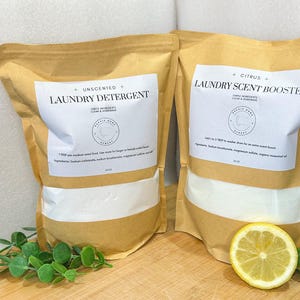 All Natural Laundry Detergent Scent Booster Bundle Non-Toxic