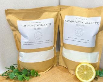 All Natural Laundry Detergent Scent Booster Bundle Non-Toxic