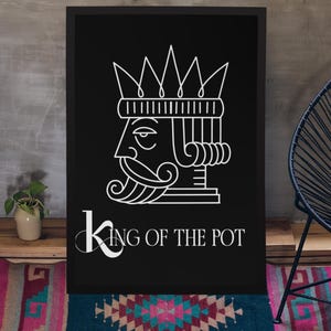 Art for Game Room - Unique Poker Poster, Wall Art Decor Gifts for Enthusiasts, Perfect for Home Bar & Recreation Room
