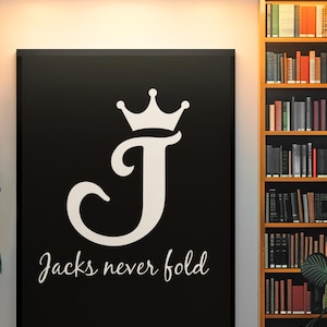 Unique Poker Room Art & Wall Decor - Perfect Sign for Ultimate Gaming Setup, Great Poker Decor for Fans