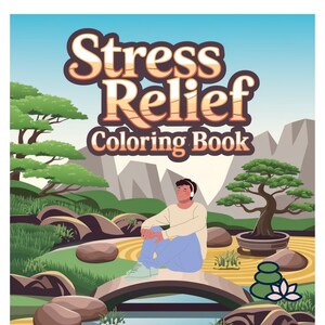 Stress Relief Coloring Pages for Adults | Mindfulness Art Therapy & Relaxation Printables | Instant Download