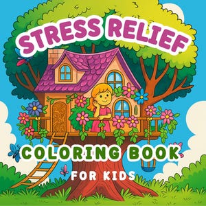 Stress Relief Coloring Pages for Adults  Kids, Mindfulness Art Therapy, Printable Relaxation Activity, Anxiety & Stress Reduction Sheets