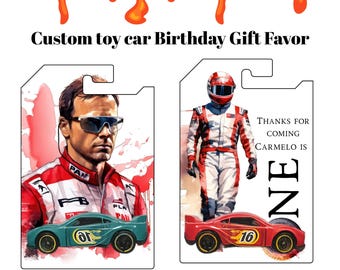 Editable Red Race Car Packaging