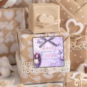 Fairy-labels voor feestartikelen, aangepaste fee-bedanktag, betoverde verjaardagsstickers, pastelkleurige labels voor decor fee eerste verjaardag