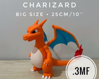 Charizard 3D Printable .3mf File – Separated in parts for easy printing
