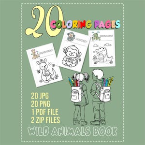 20 druckbare Malseiten für Kinder, Kleinkinder, Vorschulkinder, Malbuch, Malseite, Vorschule Kindergarten Hausschule zum Ausdrucken,