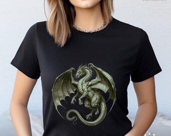Dragon Fantasy T-Shirt: Vintage Gothic Y2k Style