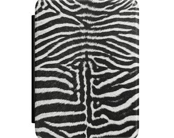 Zebra Skin Fur Kindle Case, Zebra Stripe Tablet Cover, Animal Print E-Reader Sleeve
