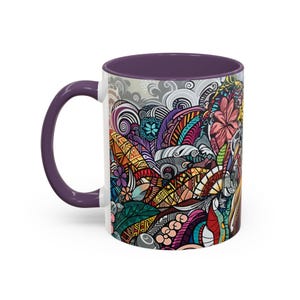 Bohemian Coffee Mug: Colorful Artistic Design, Vibrant Kitchenware image 7