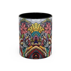 Bohemian Coffee Mug: Colorful Artistic Design, Vibrant Kitchenware image 2