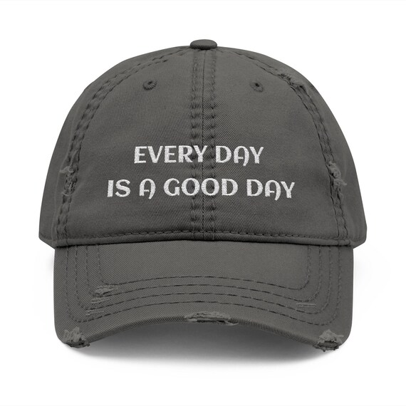 Embroidered Distressed Dad Hat: 100% Cotton Twill Casual Cap  display picture 2