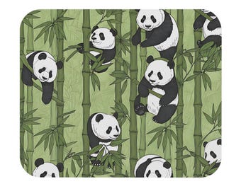 Panda musmatta | Bambudesign, sött skrivbordstillbehör