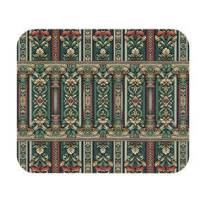 Vintage Floral Mouse Pad: Elegant Boho Desk Decor
