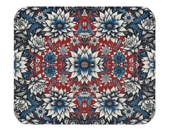 Boho-muismat met bloemen: vintage bureauaccessoire