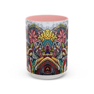 Bohemian Coffee Mug: Colorful Artistic Design, Vibrant Kitchenware image 8