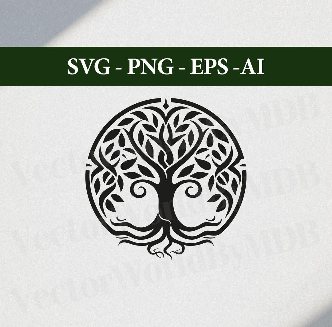 Celtic Tree of Life Clipart: Vector SVG, PNG, EPS, Ai (digital Download ...