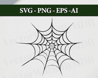 May include: A black and white illustration of a spider web. The web is drawn in a realistic style, with intricate details and a central hub.