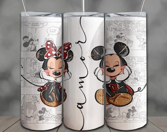 Mouse Lovers Tumbler Wrap: 20oz Skinny Sublimation Design PNG (Digital Download)