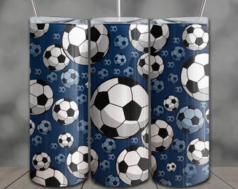 Football Tumbler Wrap: 20oz Skinny Sublimation Design PNG (Digital Download)