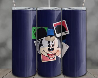 Mouse Cartoon Tumbler Wrap: 20oz Skinny Sublimation Design PNG (Digital Download)