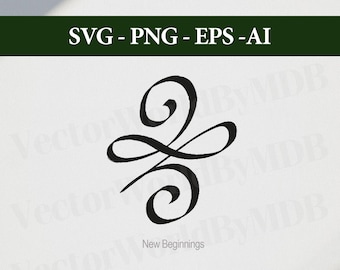 Celtic New Beginnings Symbol Clipart Vector (Digital Download SVG, PNG, EPS, Ai)