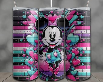 Mouse Tumbler Wrap: 20oz Skinny Sublimation Design PNG (Digital Download)