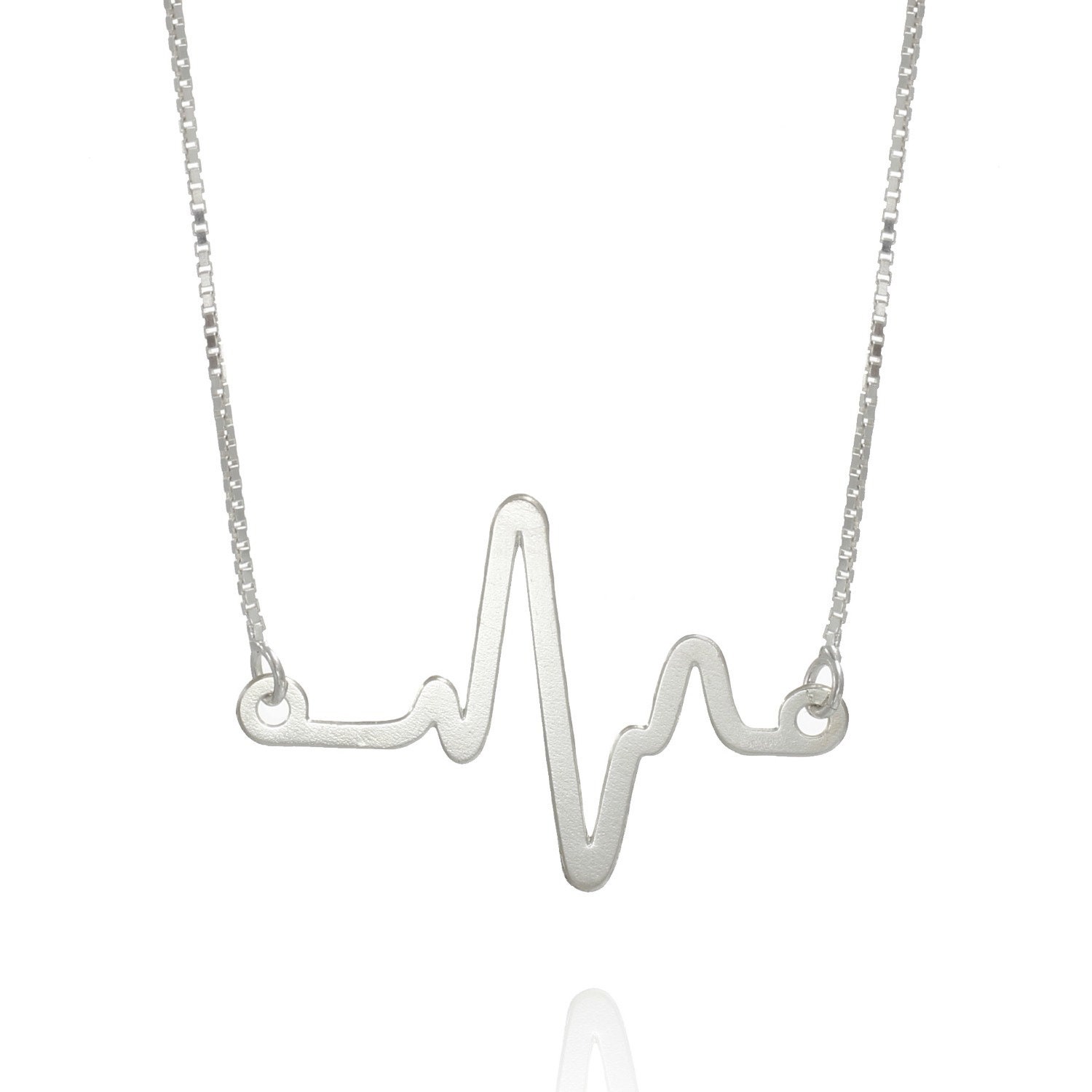 heart with heartbeat necklace heart with heartbeat necklace