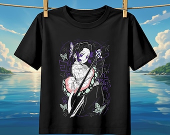 Shinobu Kocho T-shirt: Demon Slayer Retro Anime – Japansk Streetwear Fjärilseldsstil