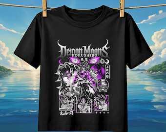 Kokushibo T-Shirt, Bootleg Manga Style, 90s Japanese Anime Streetwear