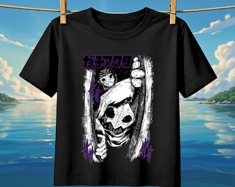 Gachiakuta T-Shirt, Dark Manga Street Style, Modern Japanese Anime Wear