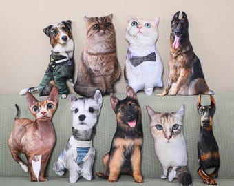 Almohadas personalizadas para mascotas feas, almohadas para gatos, almohadas para perros, almohadas personalizadas para mascotas, almohadas con foto personalizadas, regalos conmemorativos para mascotas, regalos divertidos, almohada