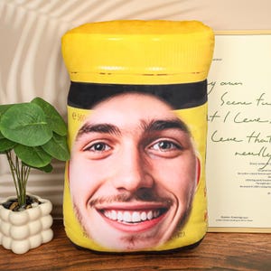 Lustiges Snack Gesicht Kissen, realistisches Snack Kissen, randloses Design, Gesichtskissen, Geburtstagsgeschenk für Ihn, einzigartiges Geschenk, Überraschungsgeschenk