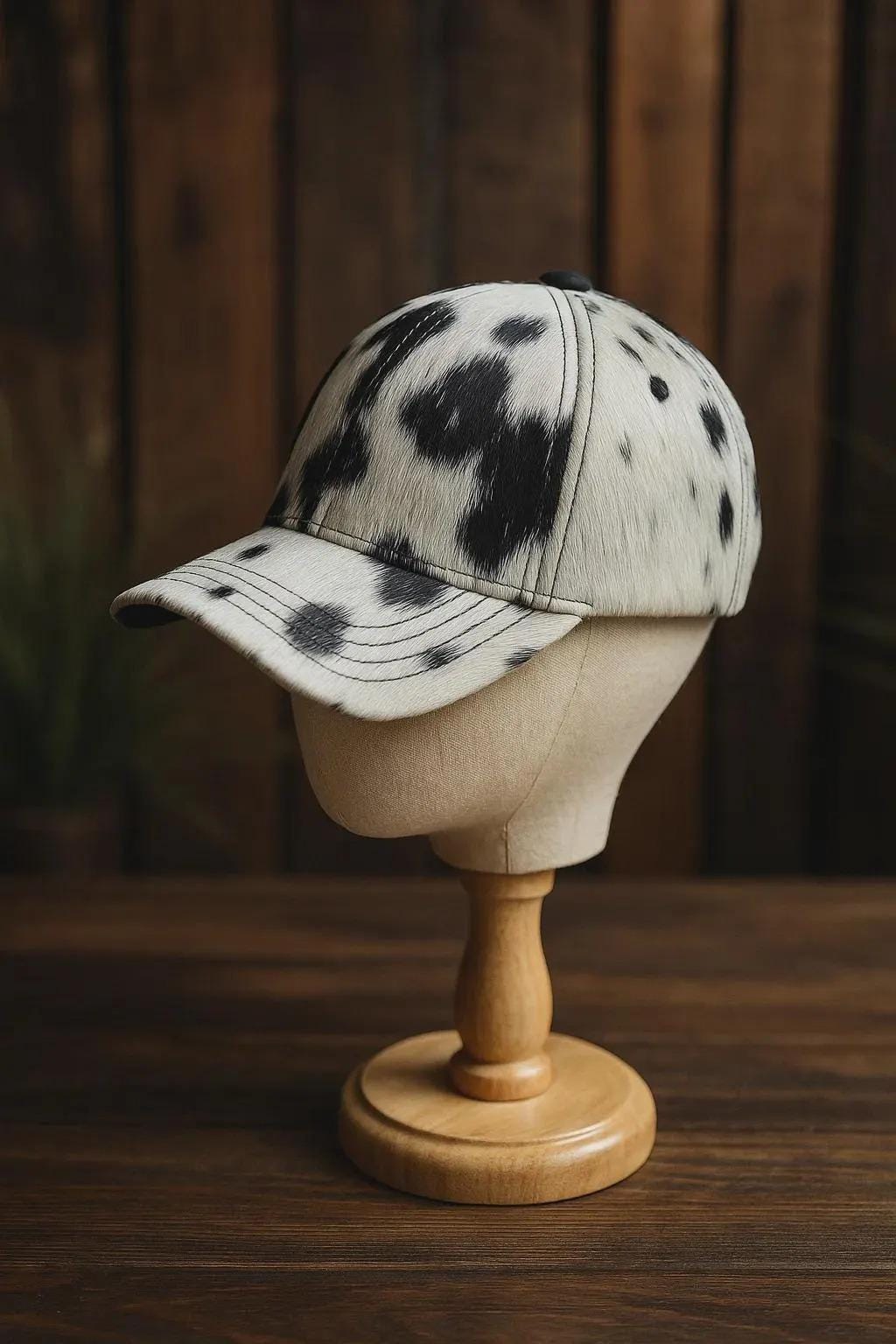 Cow Hide Baseball Cap - Etsy