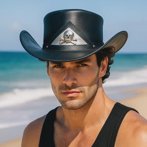 Handgemaakte buffelleren cowboyhoed westerse stijl hoed voor mannen vrouwen aangepast formaat en kleur Festival Rodeo Outdoor Git voor hem en haar