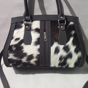 Sac fourre-tout en cuir de vachette fait main à l'occidentale