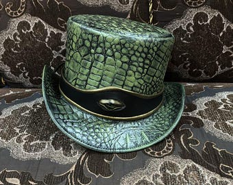 Dragon Eye Mini Top Hat Steampunk Reptile Cosplay