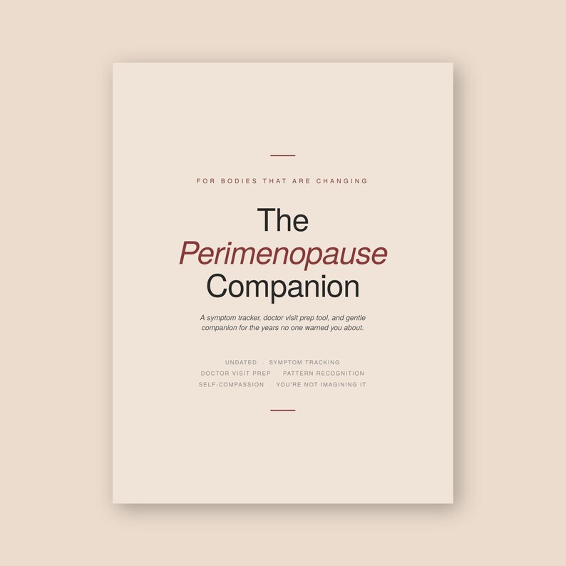 Perimenopause Symptom Tracker Printable | 43 Page Menopause Journal PDF ...