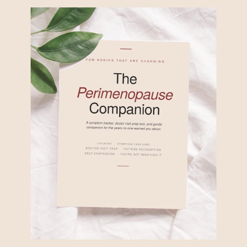 Perimenopause Symptom Tracker Printable | 43 Page Menopause Journal PDF ...