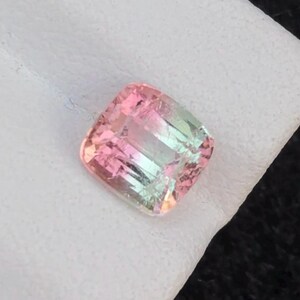1,30 CT natuurlijke tweekleurige toermalijn – kussensnede – Afghanistan