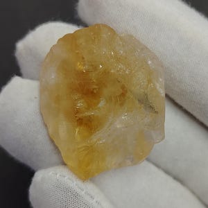 Natural Citrine Rough, Uncut Citrine Raw Stone 33x28x17 MM, 91.25 Carats Big Size Citrine Rough.
