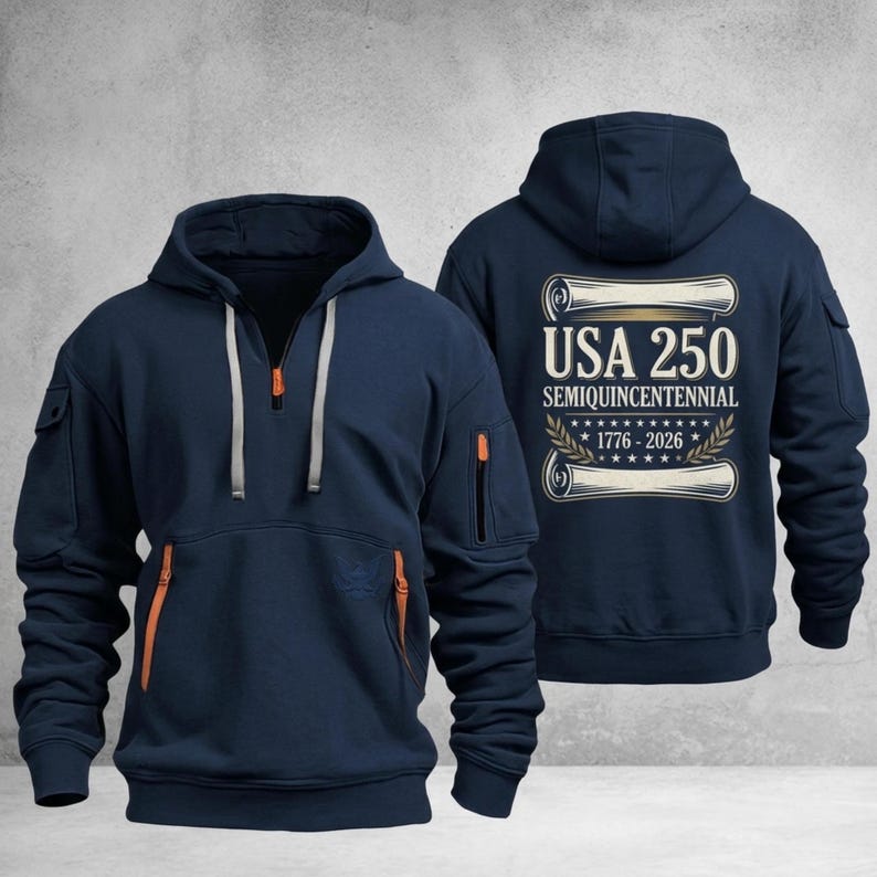 USA 250th Anniversary Hoodie"
​"Semiquincentennial 1776-2026 Commemorative Sweatshirt"
​"America's 250th Birthday Limited Edition Hoodie"