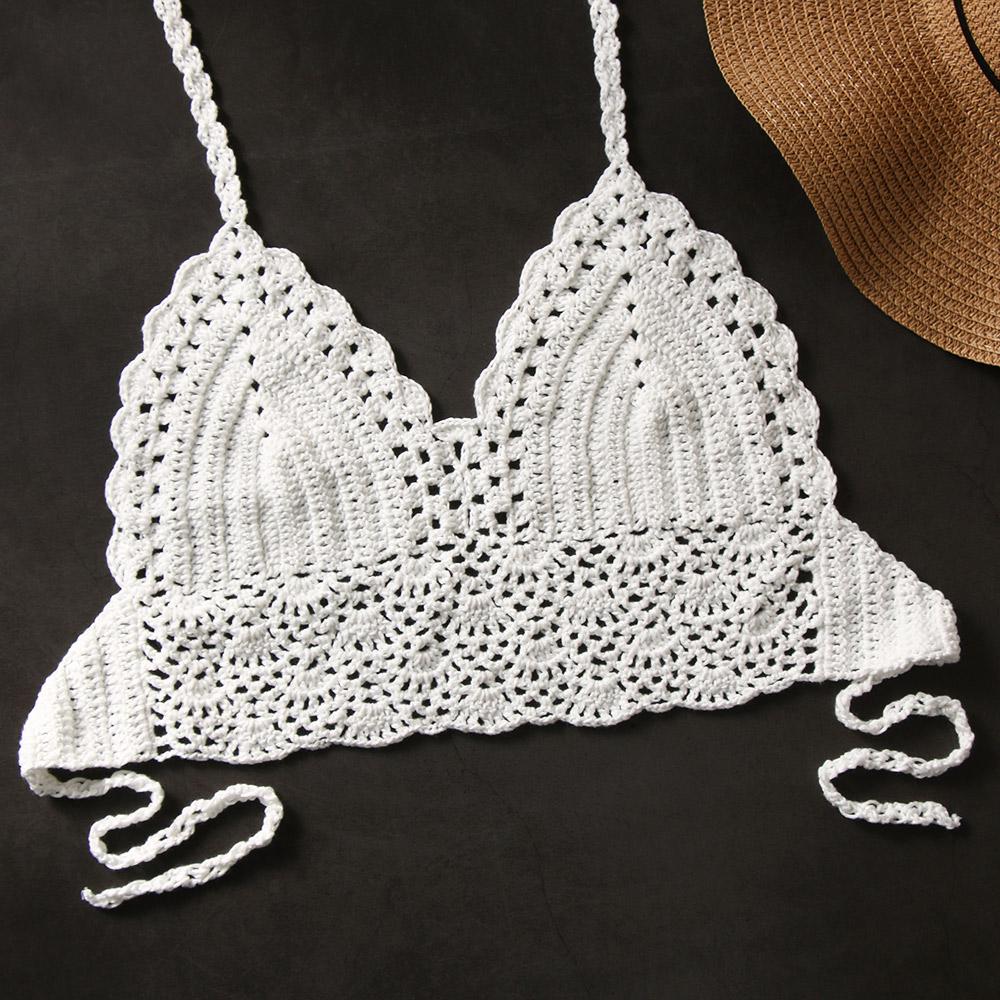 Scalloped Lace Bralette Crochet Pattern