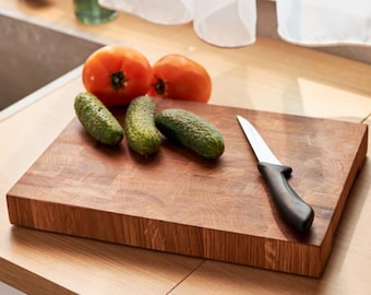 Wooden cutting board | Oak cutting board | End grain cutting board | 5th anniversary gift | Mother's Day gift