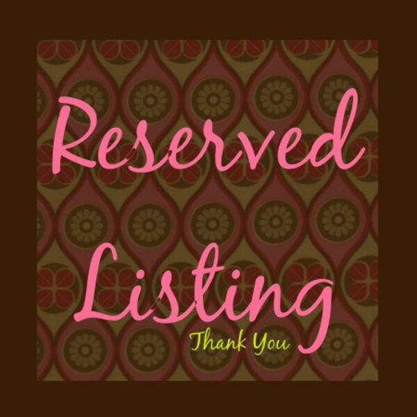 Reserved Listing for Danielle Stovall