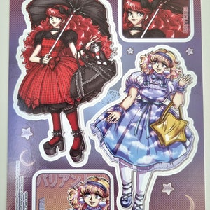 A6 Kawaii Vinyl Stickers 8 sheet designs to collect Cute Free UK postage LHM Ramona+Valiant